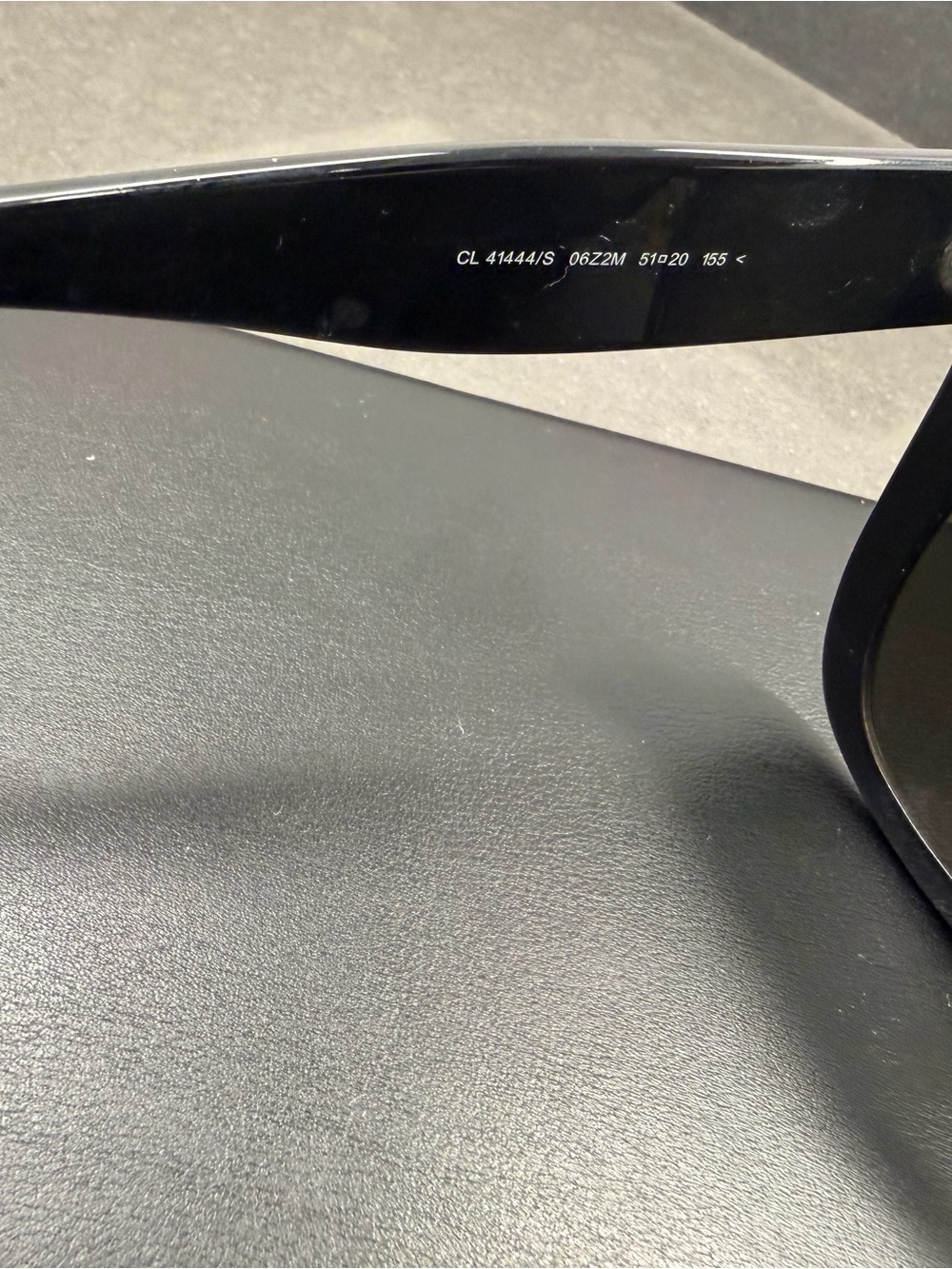 Celine Black Rectangle Sunglasses - Picture 6 of 8